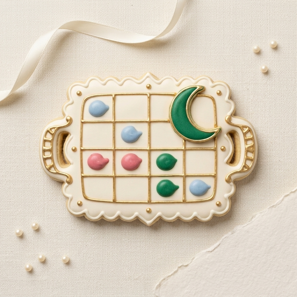 Eid Dessert Tray Cookie Cutter, 3D Printed Ramadan Eid Cutter