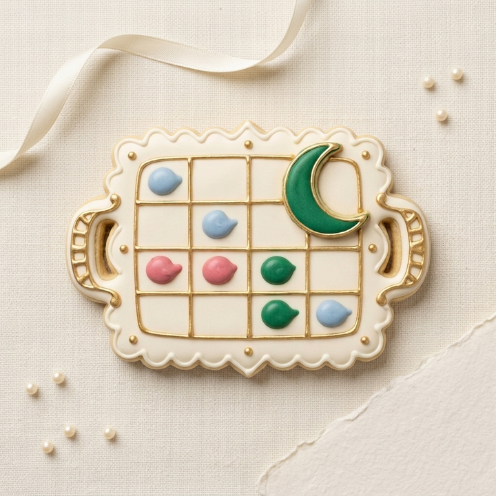 Eid Dessert Tray Cookie Cutter, 3D Printed Ramadan Eid Cutter