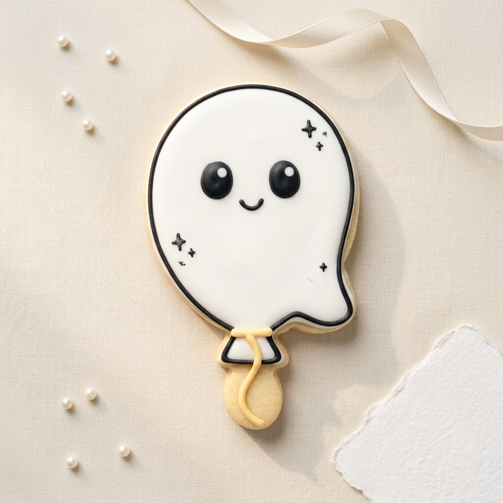 Halloween Ghost Balloon Cookie Cutter, 3D Printed Halloween Cutter