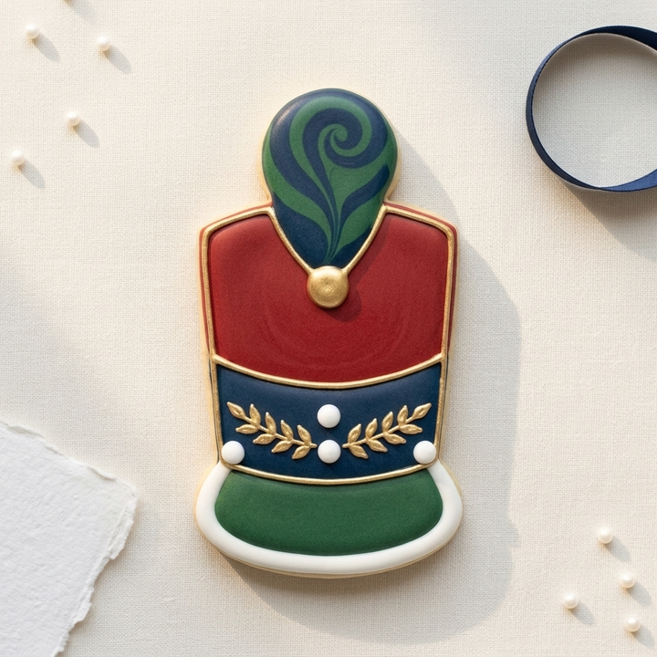 Christmas Nutcracker Hat Cookie Cutter, 3D Printed South Asian Festival Cutter