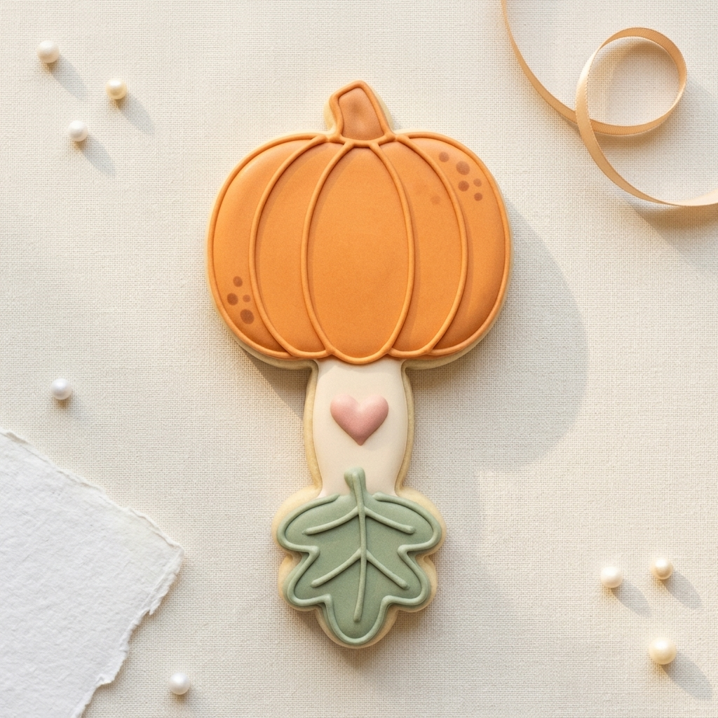 Little Pumpkin Baby Rattle Cookie Cutter, 3D Printed Baby Shower Cutter