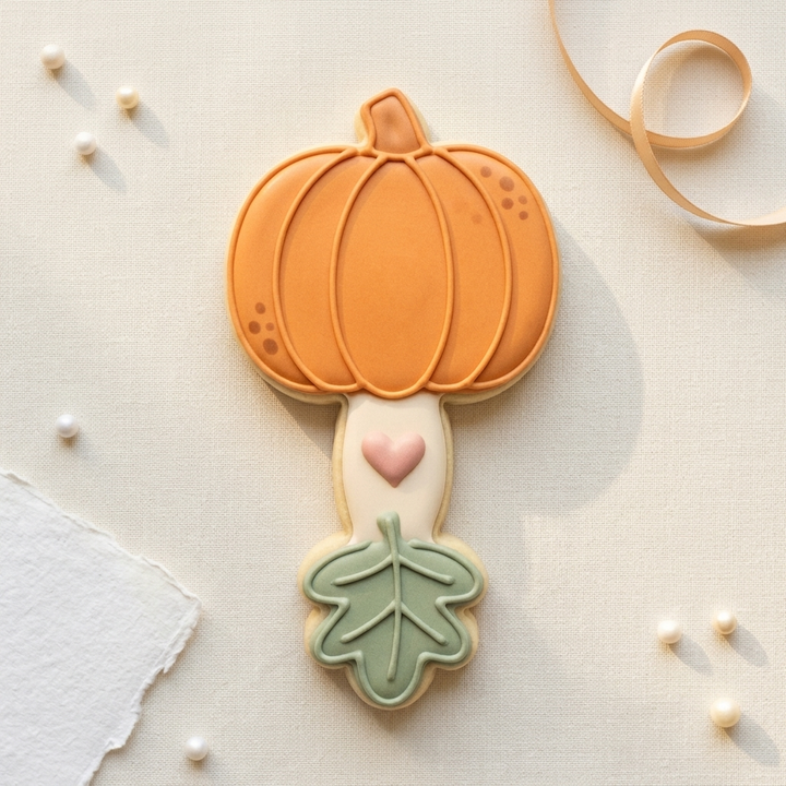 Little Pumpkin Baby Rattle Cookie Cutter, 3D Printed Baby Shower Cutter