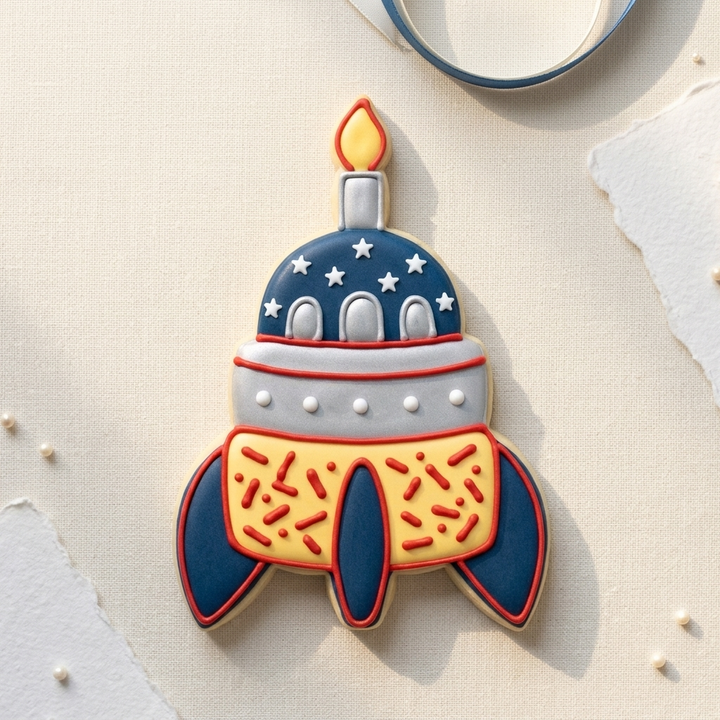 Astronaut Space Birthday Trio Cookie Cutter Set 3D Printed Bundle