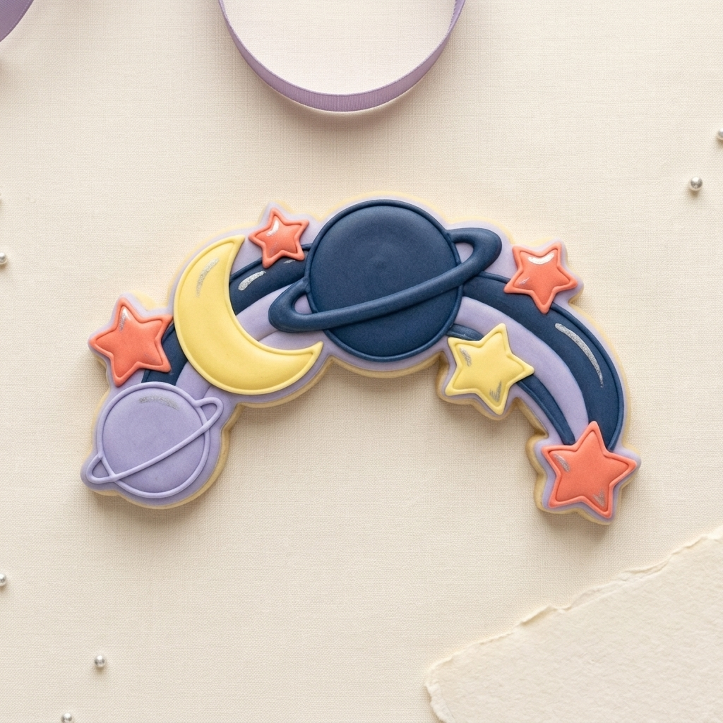 Planet Garland Cookie Cutter, 3D Printed Birthday Party Cutter