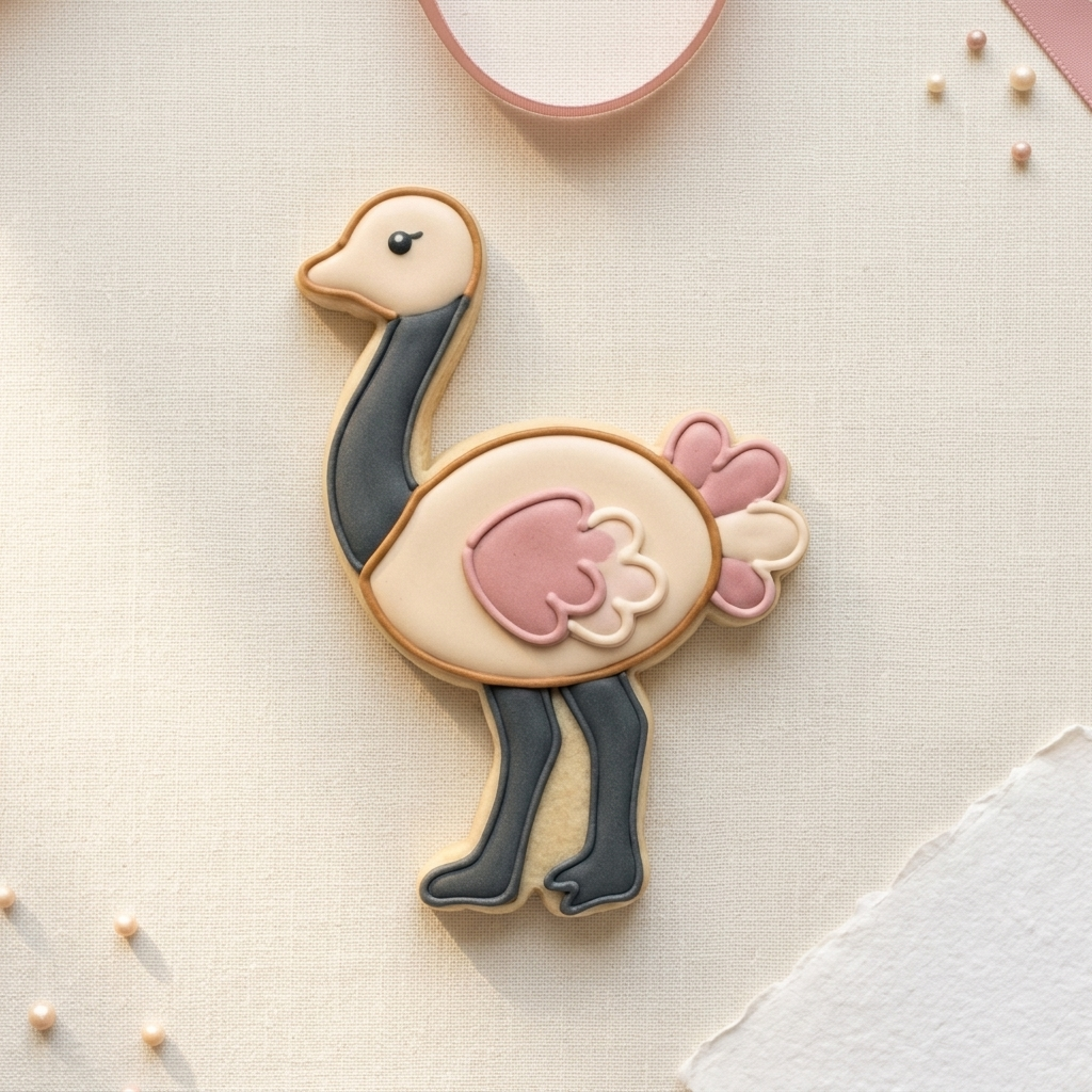 Ostrich Cookie Cutter, 3D Printed Birthday Party Cutter