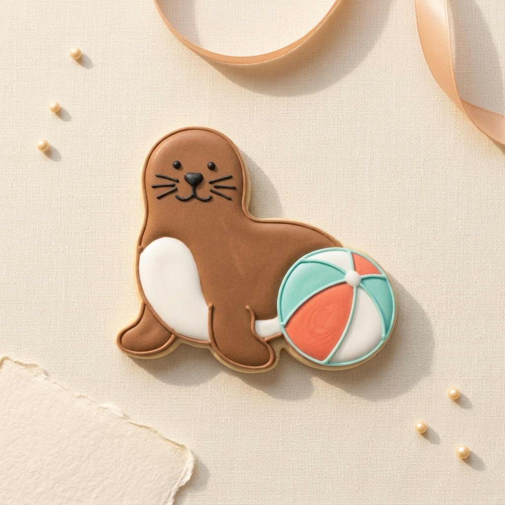 Sea Lion Cookie Cutter, 3D Printed Birthday Party Cutter