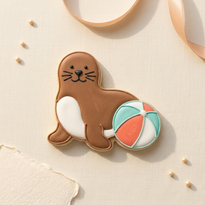 Sea Lion Cookie Cutter, 3D Printed Birthday Party Cutter