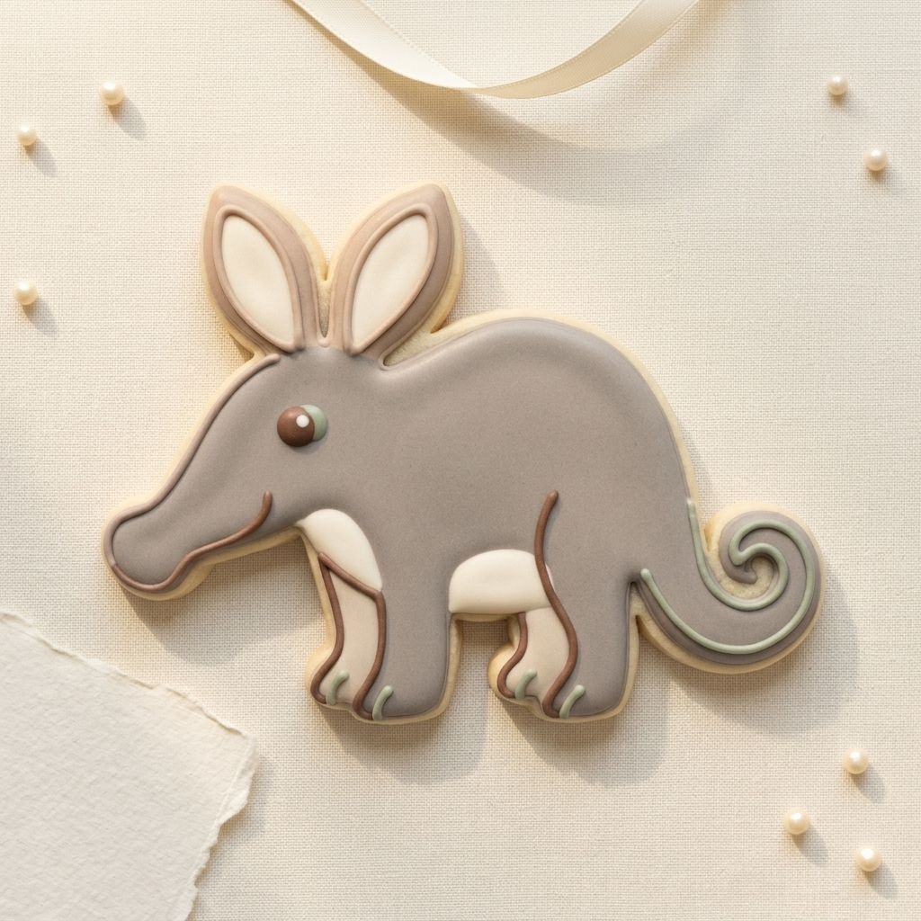Aardvark Cookie Cutter, 3D Printed Birthday Party Cutter