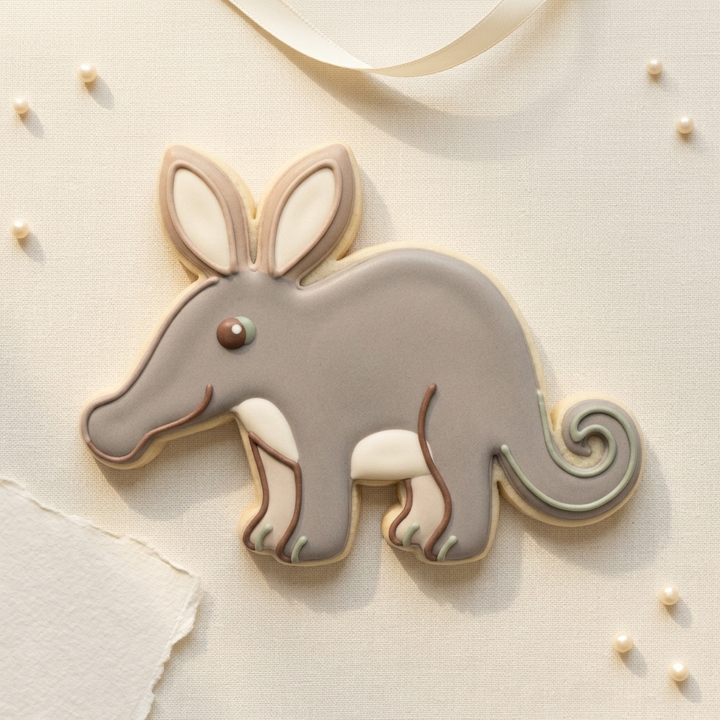 Aardvark Cookie Cutter, 3D Printed Birthday Party Cutter