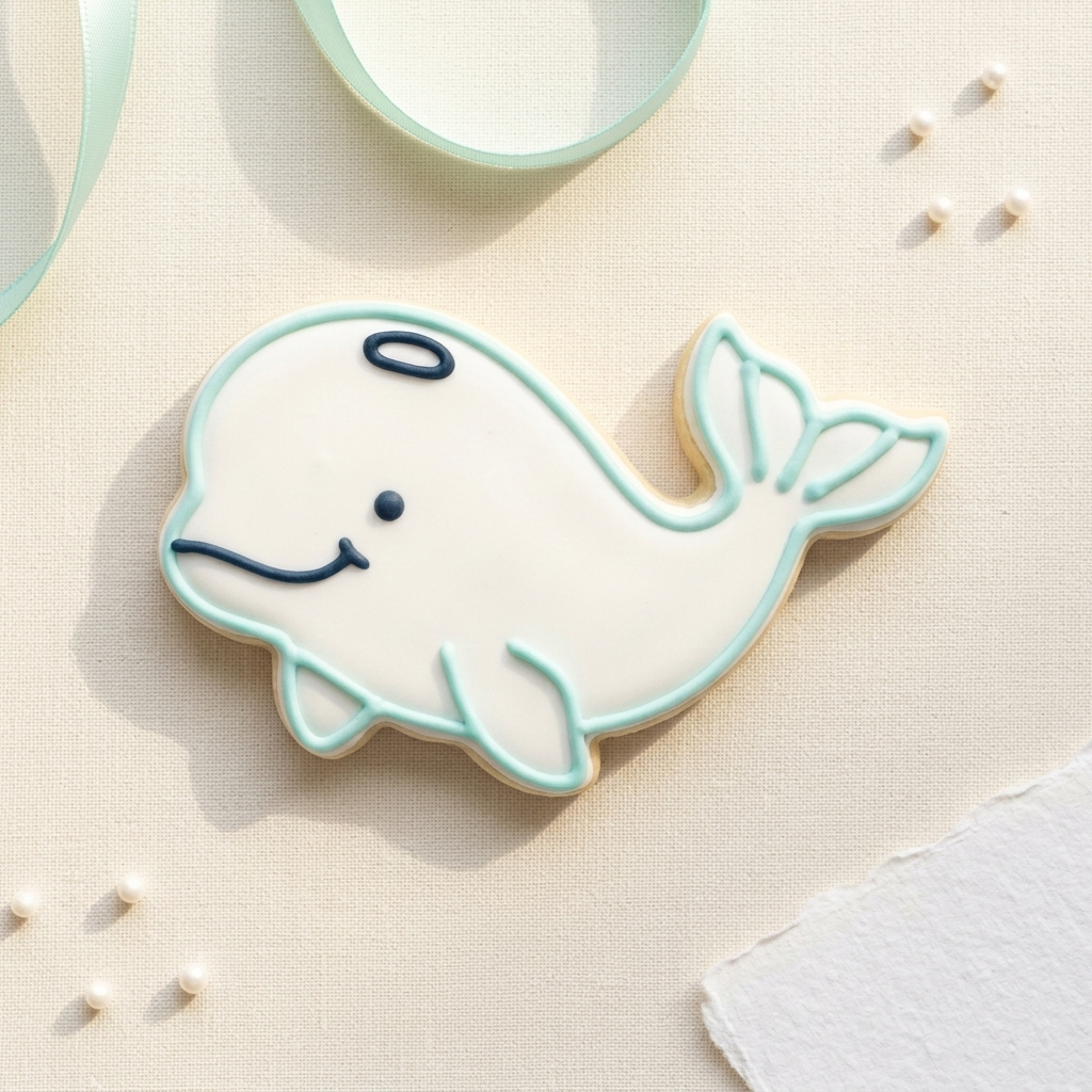 Beluga Whale Cookie Cutter, 3D Printed Christmas Cutter