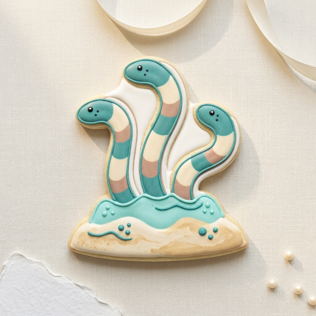 Garden Eel Cookie Cutter, 3D Printed Animals Cutter