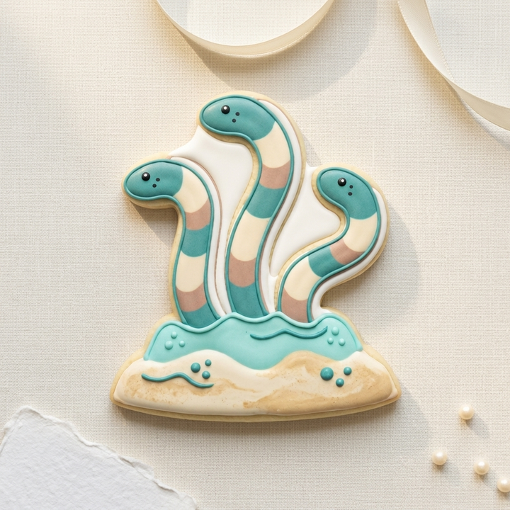 Garden Eel Cookie Cutter, 3D Printed Animals Cutter
