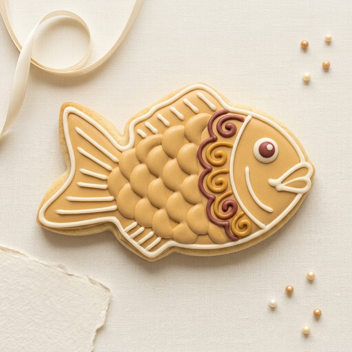Taiyaki Fish Cake Cookie Cutter, 3D Printed Birthday Party Cutter