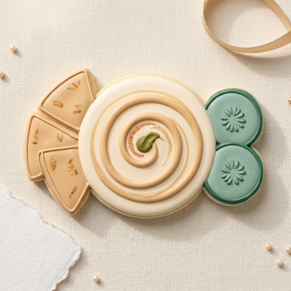Pita Hummus Plate Cookie Cutter, 3D Printed Food Theme Cutter