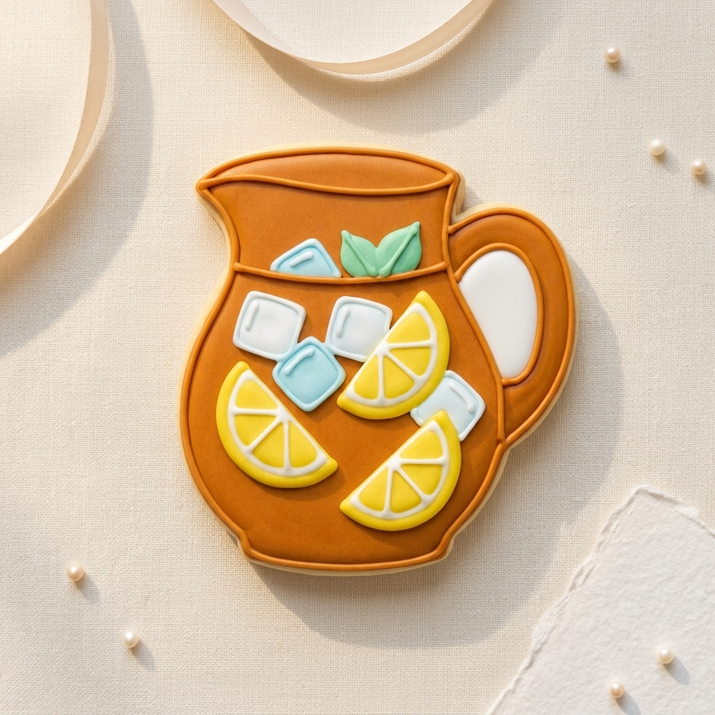 Iced Tea Pitcher Cookie Cutter, 3D Printed Food Theme Cutter
