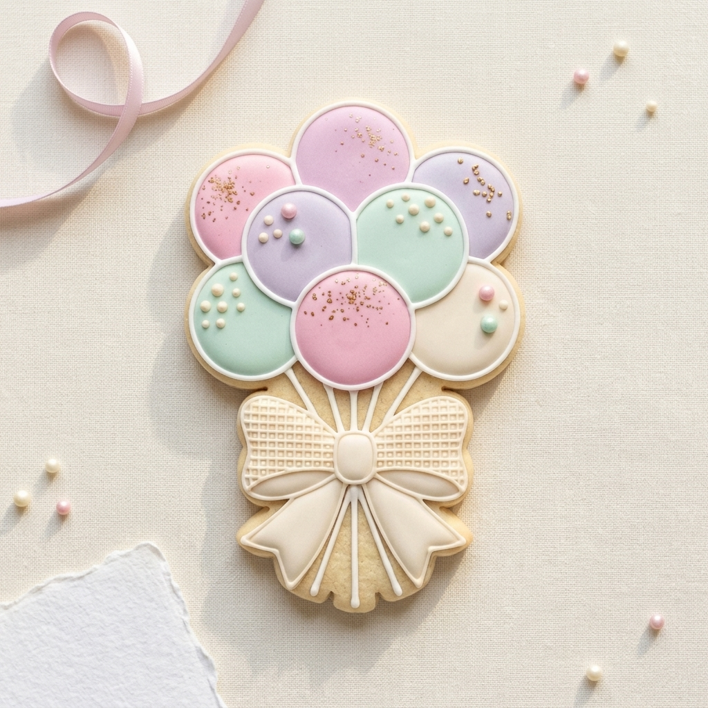 Cake Pop Bouquet Cookie Cutter, 3D Printed Birthday Party Cutter