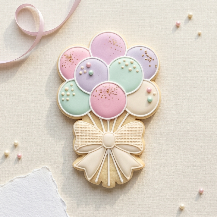 Cake Pop Bouquet Cookie Cutter, 3D Printed Birthday Party Cutter