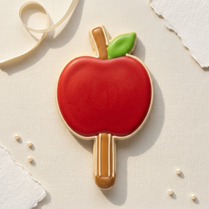 Candied Apple Cookie Cutter, 3D Printed Thanksgiving Cutter