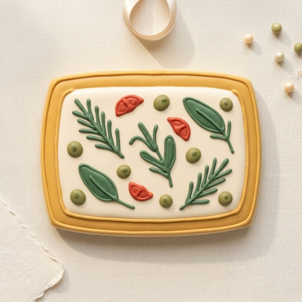 Focaccia Bread Cookie Cutter, 3D Printed Food Theme Cutter