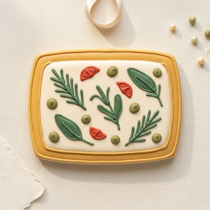Focaccia Bread Cookie Cutter, 3D Printed Food Theme Cutter