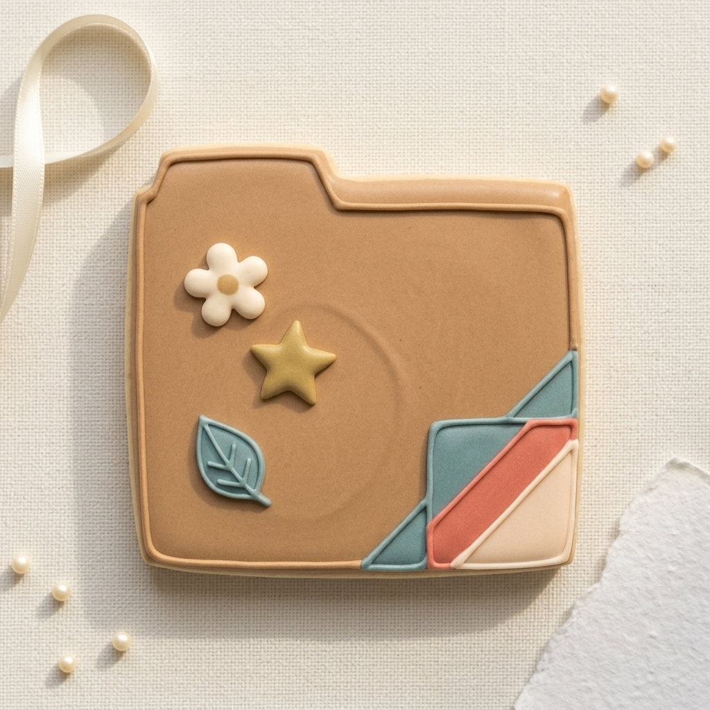 Scrapbook Tab Folder Cookie Cutter, 3D Printed Craft Theme Cutter