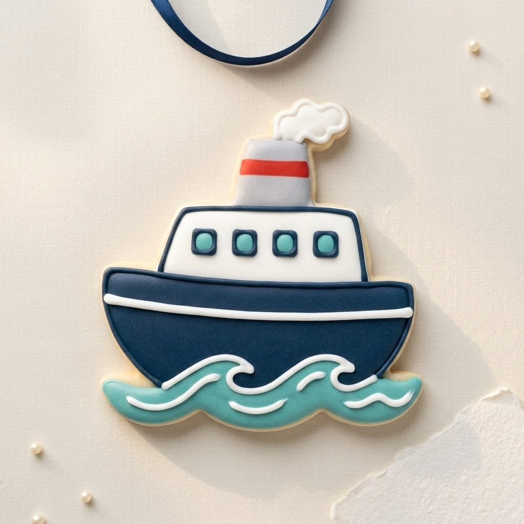 Ferry Boat Cookie Cutter, 3D Printed Birthday Party Cutter