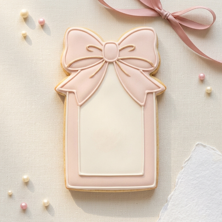 Wedding Favor Tag Bow Cookie Cutter, 3D Printed Wedding Cutter