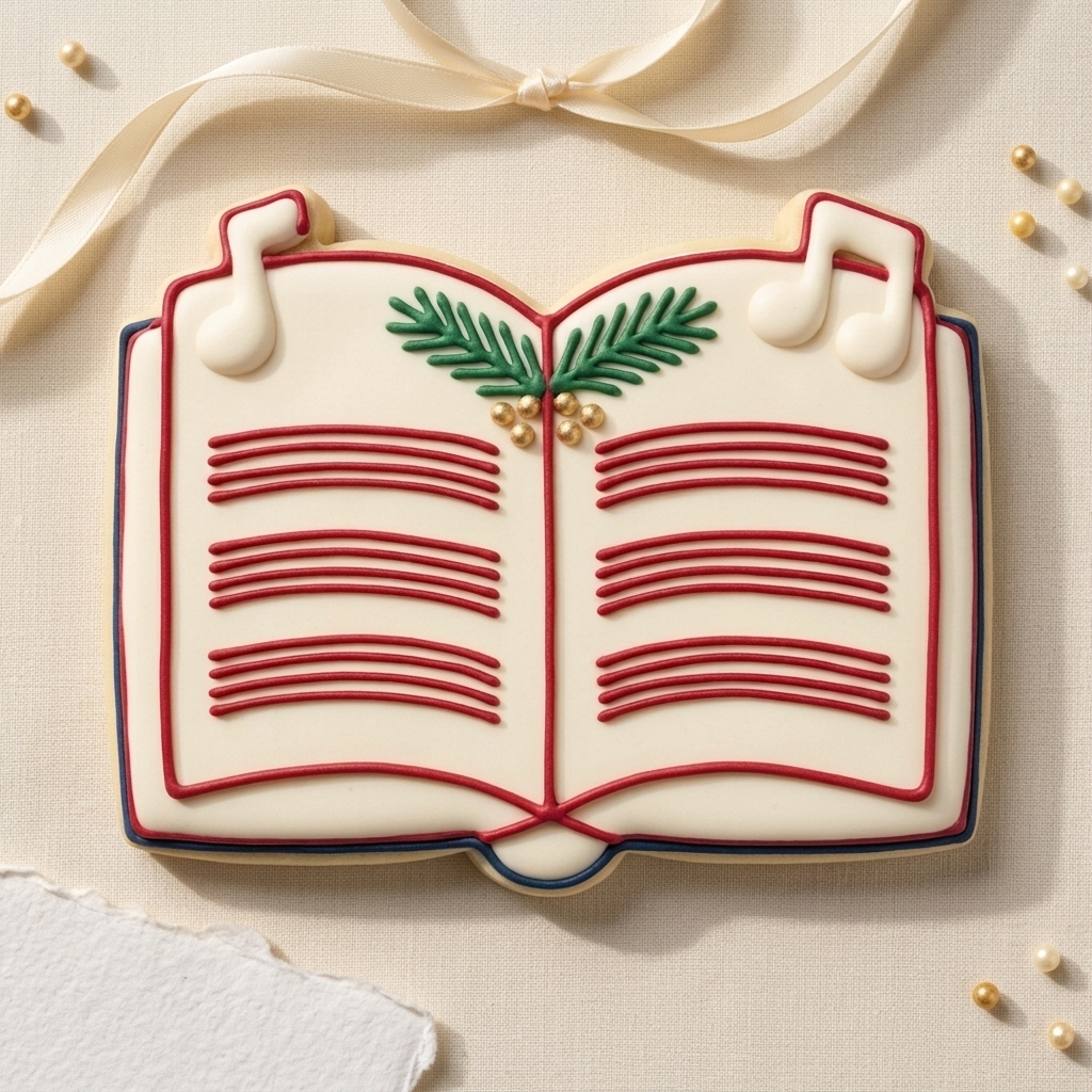 Holiday Caroling Songbook Cookie Cutter, 3D Printed South Asian Festival Cutter