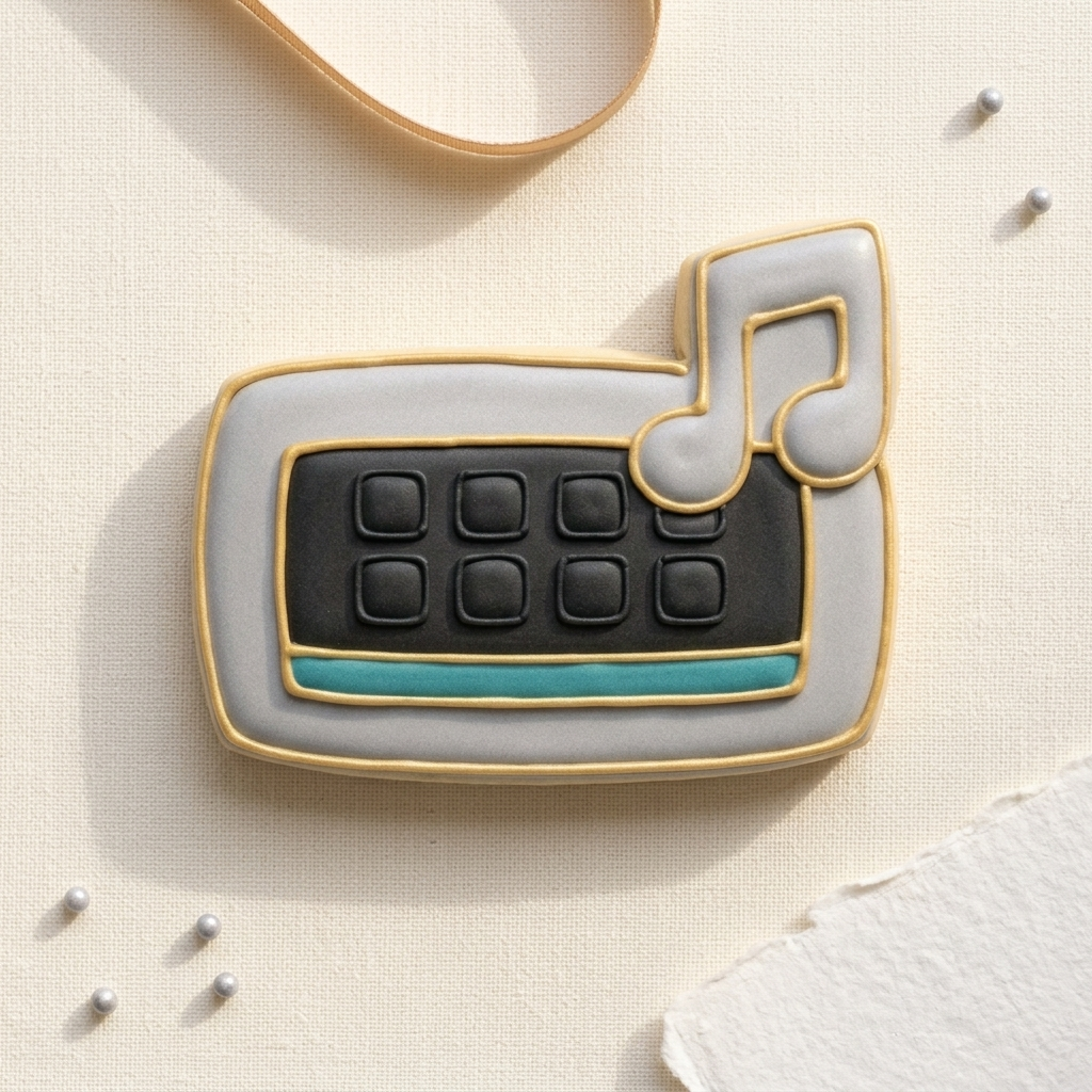 Harmonica Cookie Cutter, 3D Printed Craft Theme Cutter