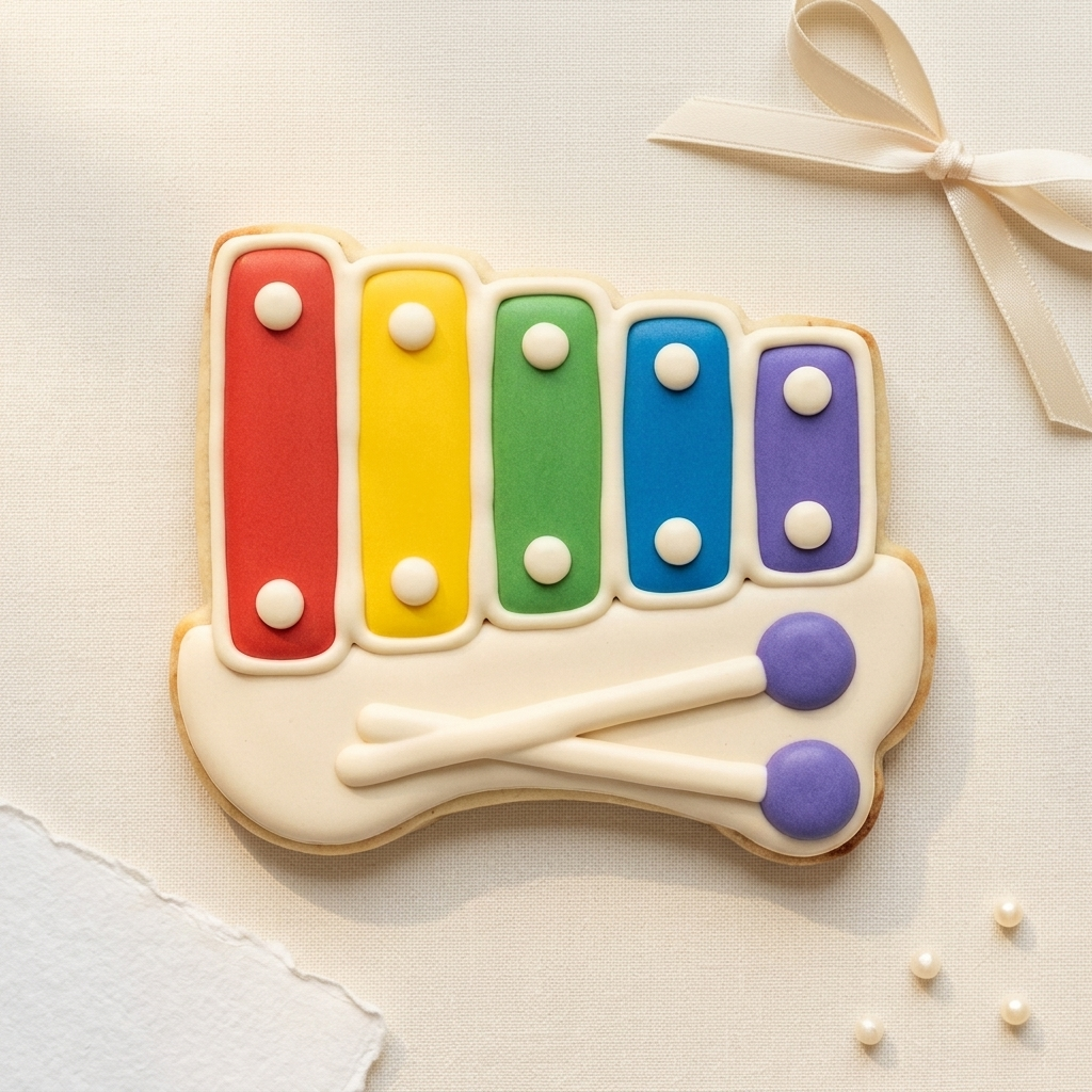 Xylophone Cookie Cutter, 3D Printed Birthday Party Cutter
