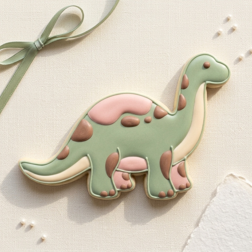 Apatosaurus Dinosaur Cookie Cutter, 3D Printed Birthday Party Cutter