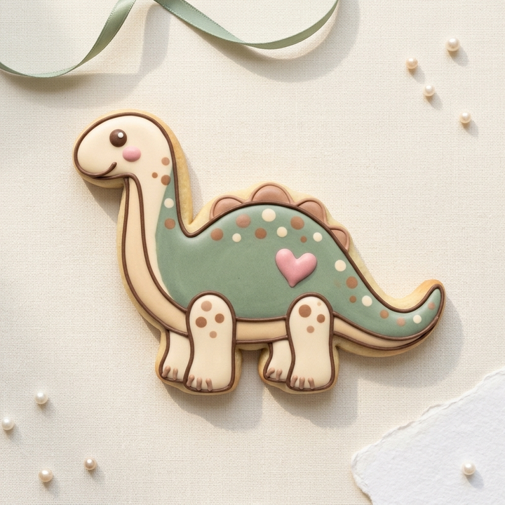 Diplodocus Dinosaur Cookie Cutter, 3D Printed Birthday Party Cutter