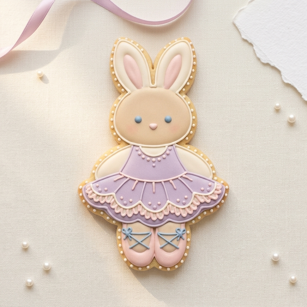 Ballerina Bunny Cookie Cutter, 3D Printed Ballet Recital Design