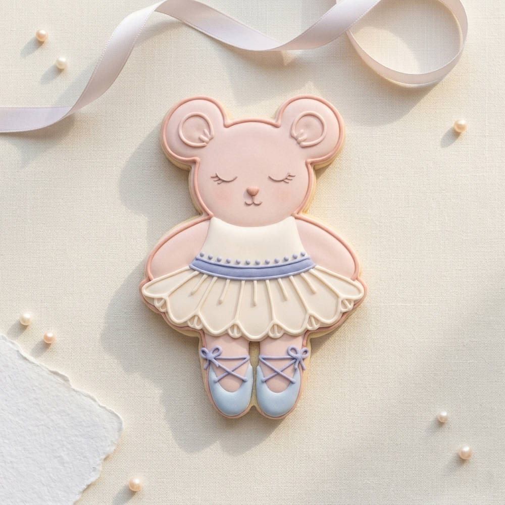 Ballerina Animal Quartet Cookie Cutter Set 3D Printed Bundle