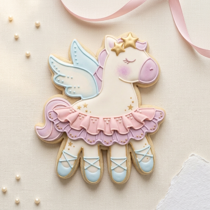 Ballerina Pegasus Cookie Cutter, 3D Printed Fantasy Ballet Design