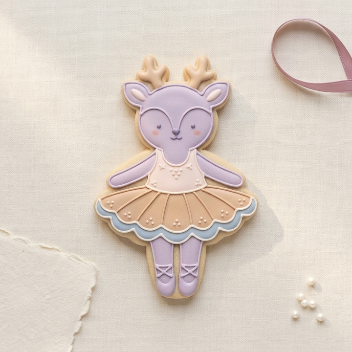 Ballerina Deer Cookie Cutter, 3D Printed Ballet Recital Design