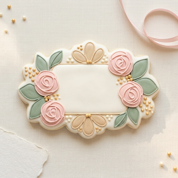 Floral Plaque Save the Date Set Cookie Cutter Set 3D Printed Bundle