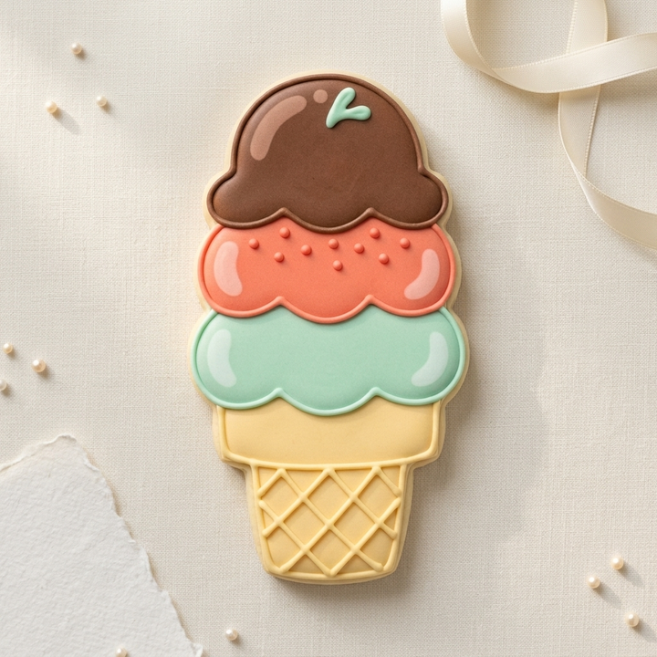 Ice Cream Sweet Treats Septet Cookie Cutter Set 3D Printed Bundle