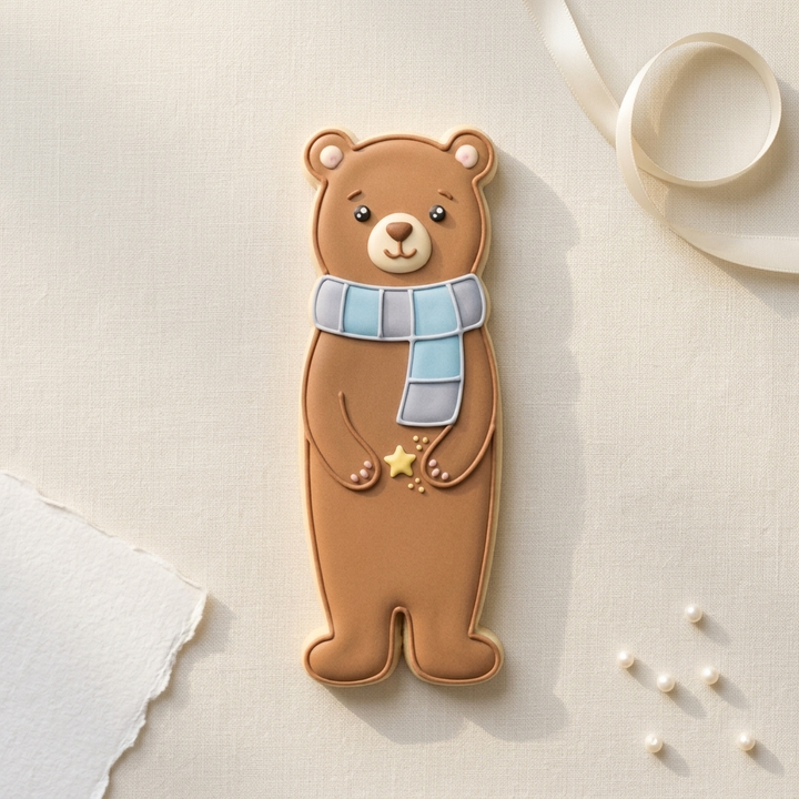 Tall Skinny Bear Cookie Cutter, 3D Printed Animal Design