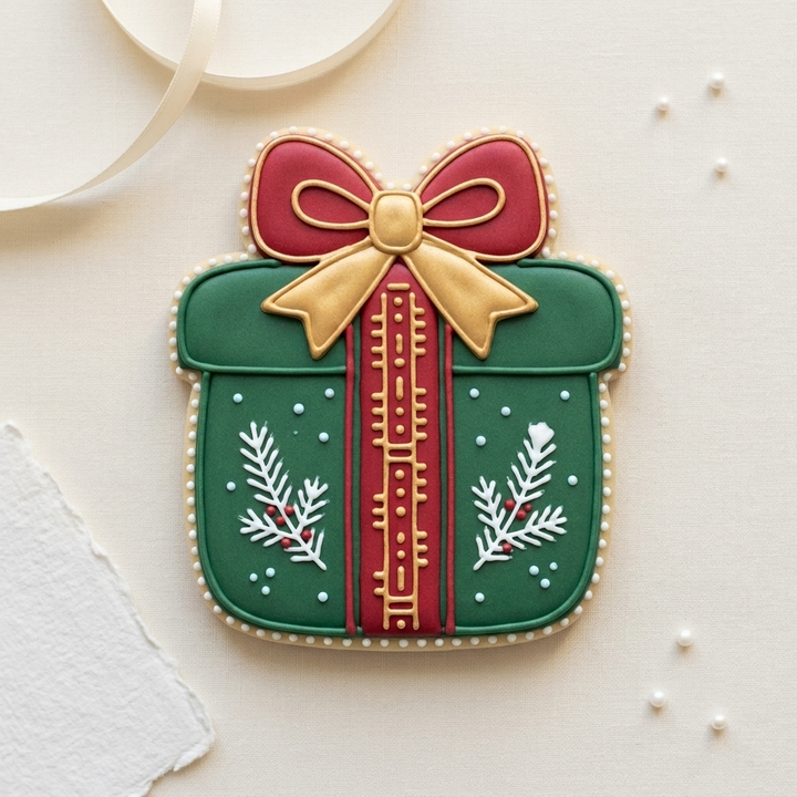 Christmas Gift Cookie Cutter, 3D Printed Holiday Design