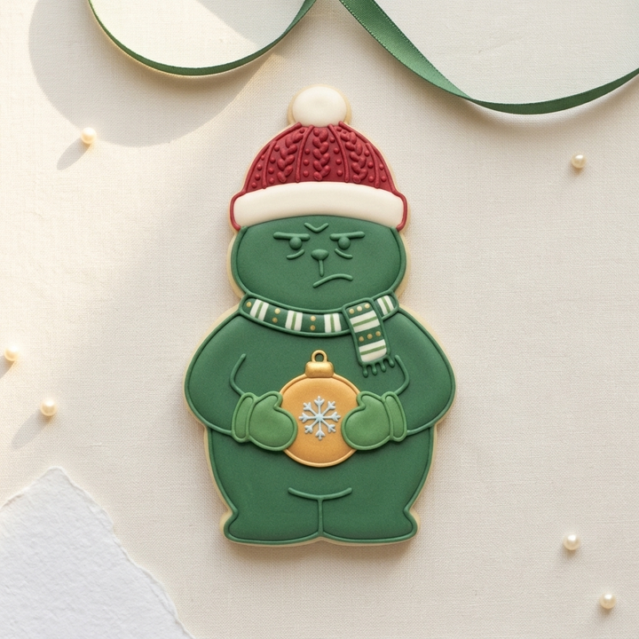 Whimsical Holiday Grouch Christmas Trio Cookie Cutter Trio 3D Printed Bundle