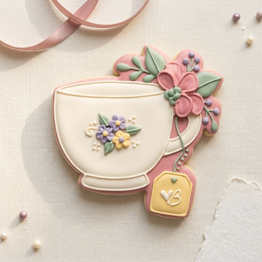 Floral Tea Mothers Day Trio Cookie Cutter Set 3D Printed Bundle