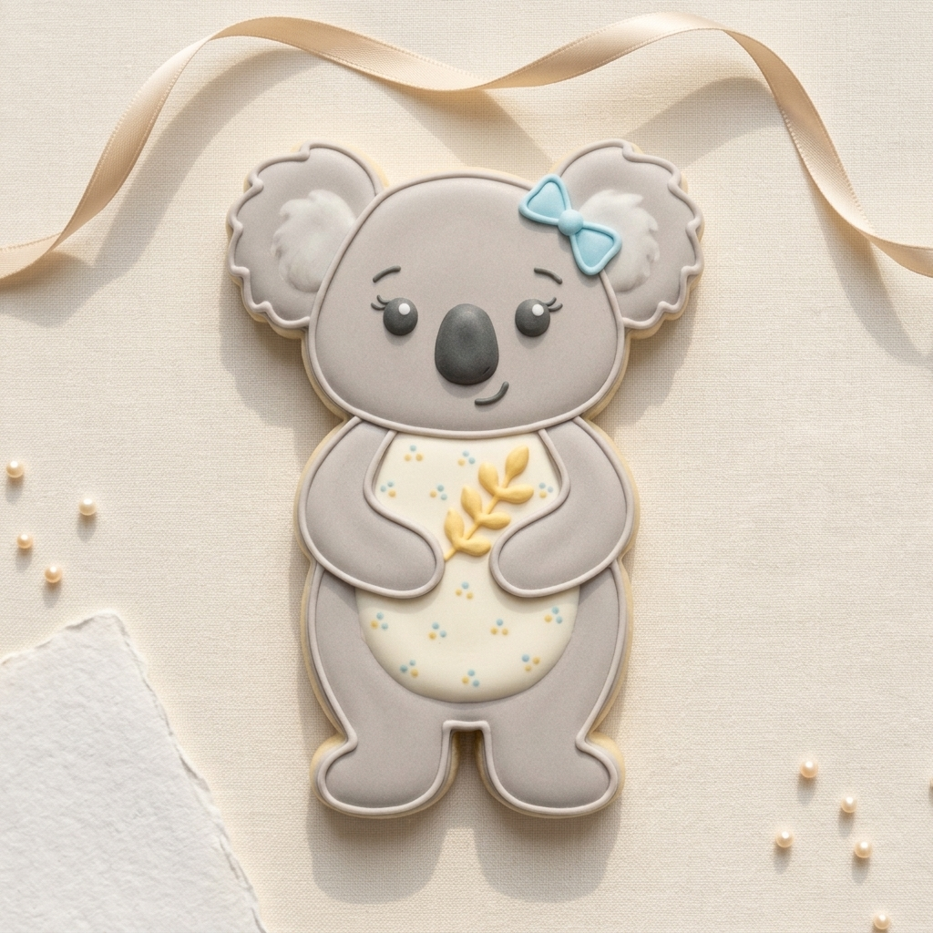 Tall Girly Koala Cookie Cutter, 3D Printed Animal Design