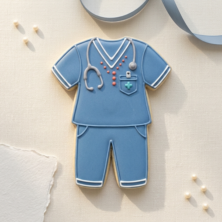 Nurse Scrub Nurse Appreciation Cookie Cutter, 3D Printed Service Design