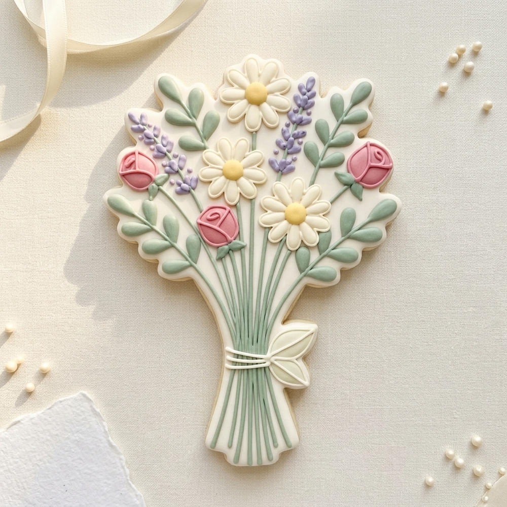 Floral Wildflower Bouquet Mothers Day Set Cookie Cutter Set 3D Printed Bundle