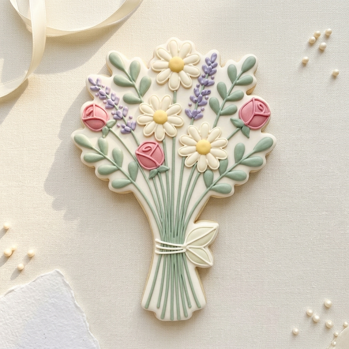 Long Stemmed Wildflower Bouquet Set Cookie Cutter, 3D Printed Mother’s Day Design