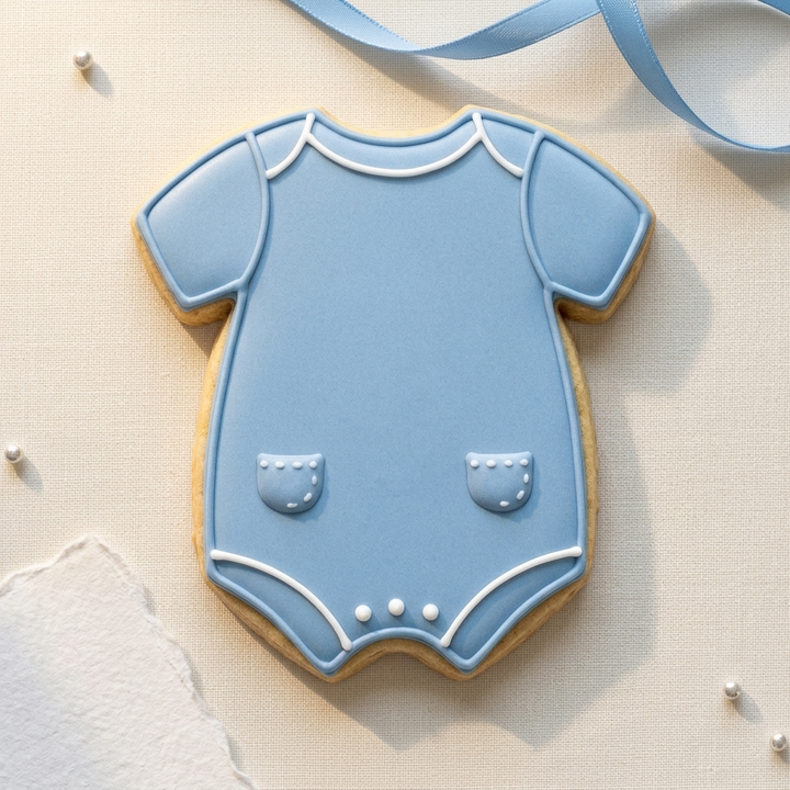 Baby Romper Cookie Cutter, 3D Printed Baby Shower Design