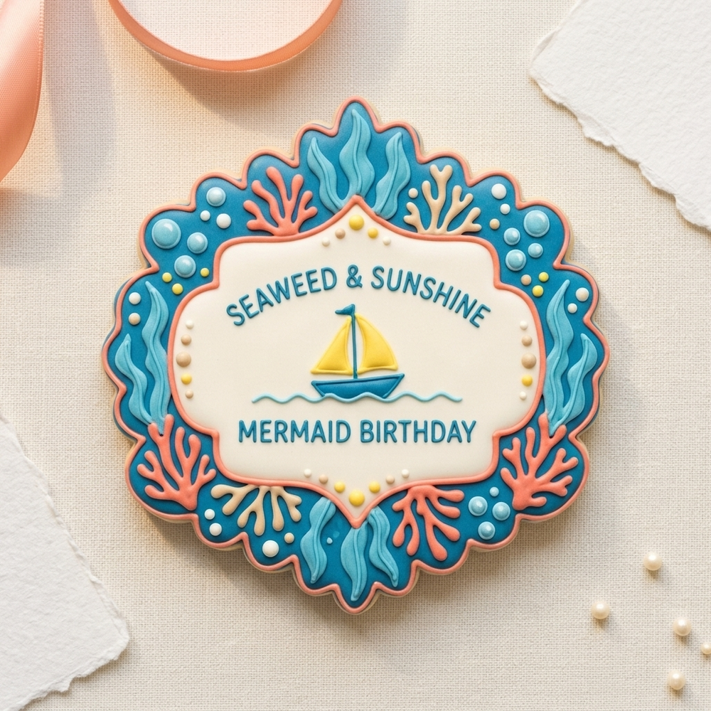 Mermaid Under the Sea Birthday Set Cookie Cutter Set 3D Printed Bundle