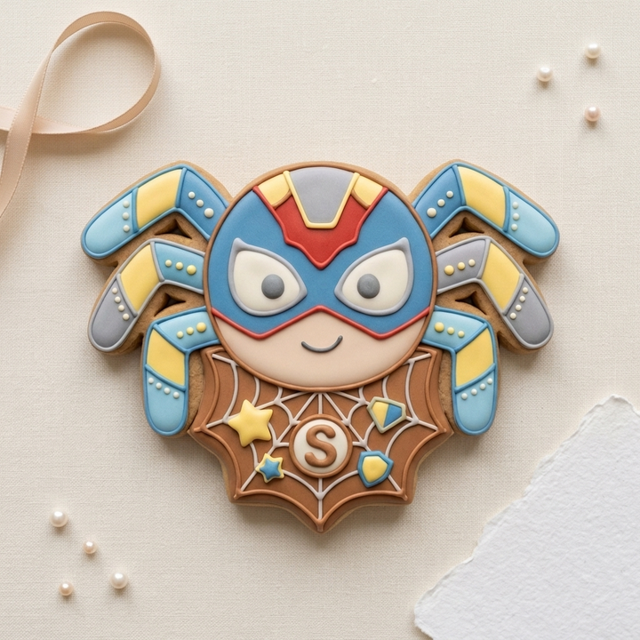 Spider and Superhero Birthday Party Baking Cookie Cutter, 3D Printed Animal Design