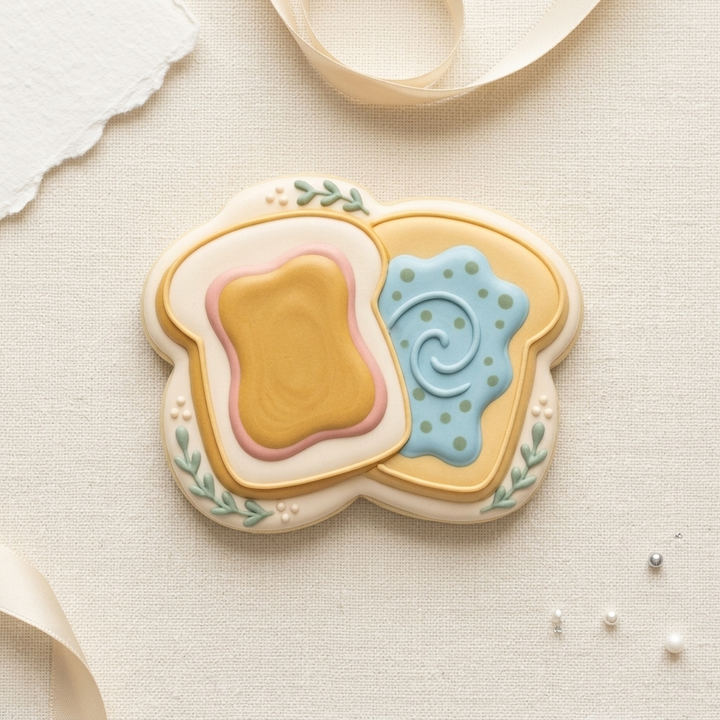 Peanut Butter and Jelly Cookie Cutter, 3D Printed Party Design